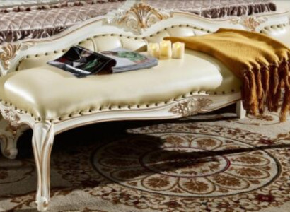 Footstool Stool Bedroom Benches Padded Bench Seat Furniture Baroque